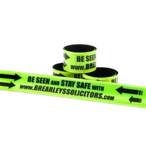 Wholesale Walking Running Safety Sign Reflective Slap Wrap Made of PVC