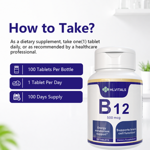 Suplemento Diario de Vitamina B12 de Marca Privada, Cápsulas Vegetarianas Sin Gluten y Sin OMG, 90 Tabletas, 2,500 mcg - Product Image 6