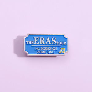Era Tour Concert Badge Broche Imprimé Personnalisé Thème Fée Métal Artisanat Européen Américain Musique Record Pin pour Accessoire de Vêtements - Product Image 6