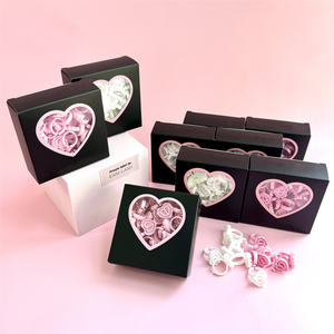 Soporte de anillos de pegamento para pestañas al por mayor 50 unids/<span class=keywords><strong>pack</strong></span> para Volumen de pestañas ventilador pegamento corazón anillos para extensiones de pestañas - Product Image 3