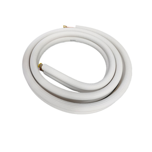 Tubería de Cobre Aislada en Espiral Linzhi de 3/8\" y 5/8\" con Tuercas Abocinadas para Mini Split de <span class=keywords><strong>Aire</strong></span> <span class=keywords><strong>Acondicionado</strong></span> HVAC - Product Image 2