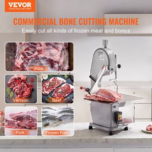 Commercial 1100W Electric Stainless Steel Countertop Bandsaw 19.3\" X 15\" Workbeach <b>Meat</b> <b>Processing</b> <b>Machine</b> 0.16-7.9 Inch - Product Image 2