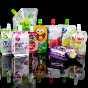 Sac d'emballage liquide pour Sauce, jus d'eau, boisson, épices, sac d'emballage liquide, sac à bec, sacs à thé, impression en plastique personnalisé