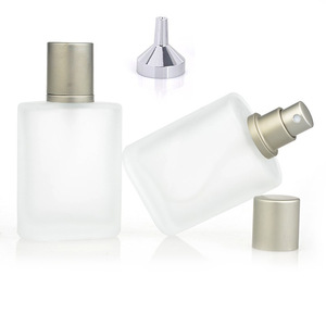Frosted Glass Spray Bottles 30 50Ml Rectangle <b>Perfume</b> Refill Cosmetic Bottles With Sprayer For Fragrance Storage - Product Image 3