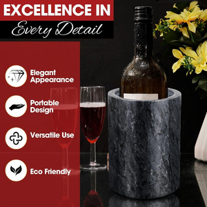 Mini enfriador de vino y whisky para decoración de mármol, botella de champán acrílica, vela <span class=keywords><strong>Belaire</strong></span> Rose, soporte para enfriador de hielo, Cubo de estaño para fiesta - Product Image 4