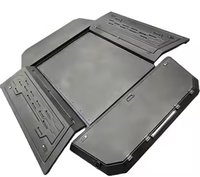 Auvent en acier au manganèse avec toit rigide et fenêtres en verre pour Toyota Hilux, robuste, imperméable, avec revêtement en poudre, 4x4 tout-terrain
