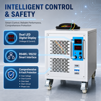 Redresseur industriel IGBT 1KVA 12V 1000A 12KW CE pour électrolyse d'anodisation à refroidissement forcé haute efficacité