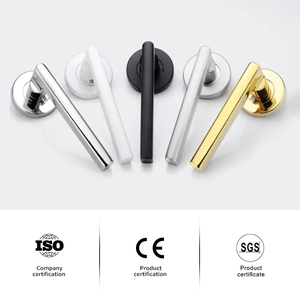 Thiết Kế Mới Cửa Nội Thất Đòn Bẩy Trong Nhà Khóa Xử Lý Kéo Matte Màu Đen Cổ Điển Sang Trọng Thép Không Gỉ Cửa Xử Lý Cho Phòng Ngủ - Product Image 2