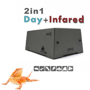 Lampe infrarouge trapézoïdale 2-en-1 60W à culot G9 avec thermostat de cycle jour/nuit pour terrariums - Product Image 1