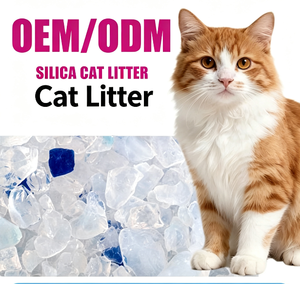 Litière pour chat en cristal de silice avec logo personnalisé, granulés larges, formule ultra propre, faible dispersion, pouvoir de retenue liquide puissant, litière pour animaux de compagnie de qualité supérieure - Product Image 6
