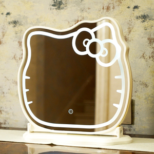 กระจก LED ลายเฮลโล คิตตี้ แบบนีออน สไตล์อนิเมะ สำหรับตกแต่งบ้าน ห้องนั่งเล่น ใช้แต่งหน้า พร้อมสวิตช์สัมผัส - Product Image 6