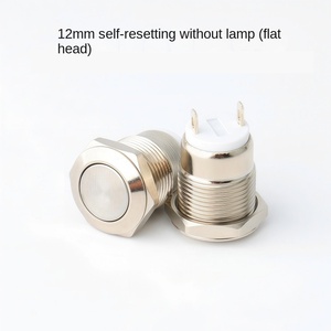 220V Rated Voltage 1NO <b>Switch</b> IP65 Protection Stainless Steel 12mm Size - Product Image 4