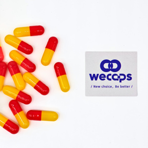 Wecaps di vendita calda Capsule vuote gialle e rosse gel vuoti taglia 00 - Product Image 1