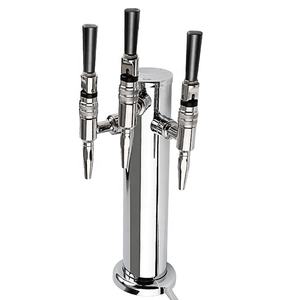 Tours à bière pression Triple robinet à <span class=keywords><strong>caf</strong></span>é Bonne qualité Colonne <span class=keywords><strong>de</strong></span> bière pression polie miroir Bar en acier inoxydable Accessoires pour bière - Product Image 1
