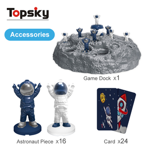 Jeu de bureau compétitif jouet pour enfants drôle astronaute dames et plateau de piège d'échecs interactif jeu de société éducatif en plastique - Product Image 2