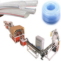 Ligne d'extrusion de tuyaux renforcés en fibres de PVC au prix d'usine |   Machine de fabrication de tuyaux tressés transparents haute pression