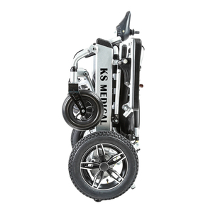 Silla de Ruedas Eléctrica Reclinable Manual KSM-601MR con Reposabrazos Ajustables y Batería de Litio de 24V, para el Cuidado de Pacientes en el Hogar - Product Image 4