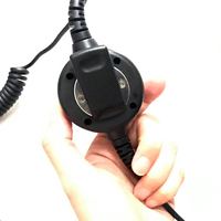 [E190240] grand écouteur rond à tube transparent PTT pour talkie-walkie