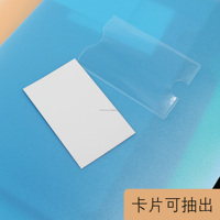 Carpeta de Archivos Transparente en Forma de L, Personalizada, de Plástico PP/PVC, para Suministros de Oficina, con Bolsillo Frontal