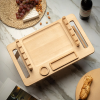 Plateau à kebab en bois avec pieds pliables, plateau de service pour brochettes, plateau à viande pour barbecue