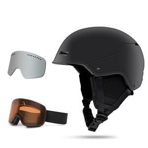Casco de seguridad de esquí para adultos de doble deporte personalizado ASTM 2040 compatible con invierno deportes suaves Snowboard equipo de esquí que incluye <span class=keywords><strong>gafas</strong></span> de nieve - Product Image 1