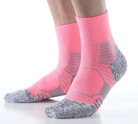 Chaussettes Crew personnalisées, douces et confortables Coolmax Chaussettes de sport unisexes à compression antidérapantes à séchage rapide