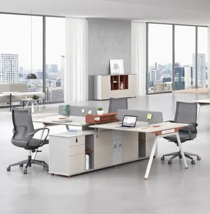 new model office desk two sides staff workstation luxury office desk promotional item
