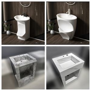 Nouveau Design Pierre Frittée Ardoise Rock Piédestal Wudu Bassin Mosquée Musulmane Prière Wudumate Wudu Pied Lavabo Laveuse Wudu - Product Image 4