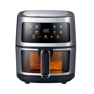 Friteuse à air chaud sans huile OEM/ODM, cuve en acier inoxydable, visible, Silver Crest 8 Litres 8L - Product Image 1