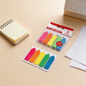 Marcadores de Índice SK PET, 5 Colores, 125 Hojas, Autoadhesivos, Notas Adhesivas Coloridas, Material de Oficina - Product Image 3
