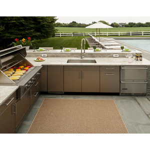 Modern Home Small Metal <strong>Kitchen</strong> <strong>Cabinets</strong> Readymade Outdoor <strong>Free</strong> <strong>Standing</strong> Water Proof Metal Stainless Steel <strong>Kitchen</strong> <strong>Cabinet</strong> - Product Image 3