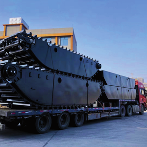 Op maat gemaakte amfibische graafmachine met drijvend onderstel (3-50 ton) voor rivier- en milieubaggerwerk - Product Image 4