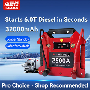 Avviatore d'<span class=keywords><strong>Emergenza</strong></span> Portatile per Auto ad Alta Potenza 32000mAh, <span class=keywords><strong>Booster</strong></span> Batteria Heavy Duty con Corrente <span class=keywords><strong>di</strong></span> Picco 2500A e Schermo Digitale per Camion - Product Image 4