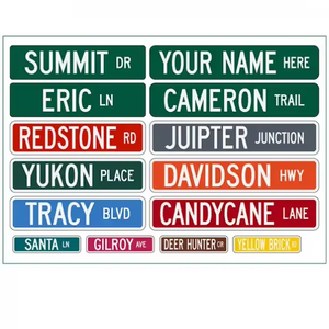 لافتات أسماء الشوارع قابلة للتخصيص - لافتات طرق مخصصة من الألومنيوم الأزرق للمناطق السكنية/التجارية - Product Image 6