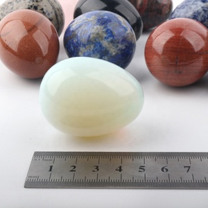 Vente en gros d'œufs de yoni en cristal de quartz rose de grande taille 50 mm, œufs de yoni naturels, œufs vaginaux en cristal pour femmes - Product Image 5