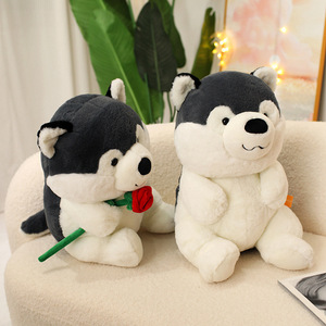 Peluche de Perro de 23 cm, Perro Shar-Pei, Bulldog, Husky, Schnauzer, Peluche de Perro Salchicha, Regalo de Navidad, Regalo para Parejas - Product Image 5