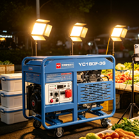 Generador de Gasolina con Inversor Digital de 18KW, Sistema de Energía a Gasolina Súper Silencioso de 15KW YC18GF-3G para Equipos Electrónicos