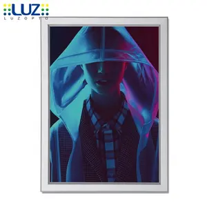 Illuminated Wall Art Anime Light Box RGB Light Frames For 3mm Artwork LED Aluminum Movie Poster Frame LED Light Box