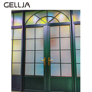 Cửa đôi phong cách cổ điển Pháp với tấm kính lớn kích thước tùy chỉnh cho thiết kế nội thất của nhà cung cấp phòng ngủ phẳng & biệt thự - Product Image 3