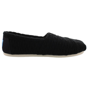 Zapatos Toms Classic para Mujer, Tejido de Cable Negro con Forro de Borrego, Color: Negro |   100% Auténtico - Product Image 3