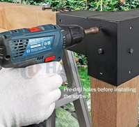 Meilleure qualité Kit de supports pour pergola en acier chinois Accessoires pour murs rideaux disponibles en vente totale