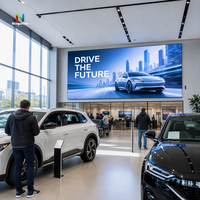 Écran LED pour magasin automobile, écran vidéo mural LED fixe intérieur P2 97, écran LED publicitaire pour salle d'exposition, centre commercial
