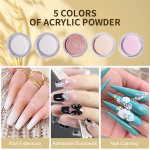 Kit de Uñas Acrílicas LIMEGIRL con Torno Profesional para Principiantes Incluye Esmalte en Gel Lámpara UV No Tóxico Decoración Rápida de Uñas - Product Image 4