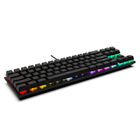 Clavier de jeu filaire AIKUN GX9710 avec rétroéclairage RVB, interrupteurs mécaniques, multimédia, 71 touches, mini claviers portables