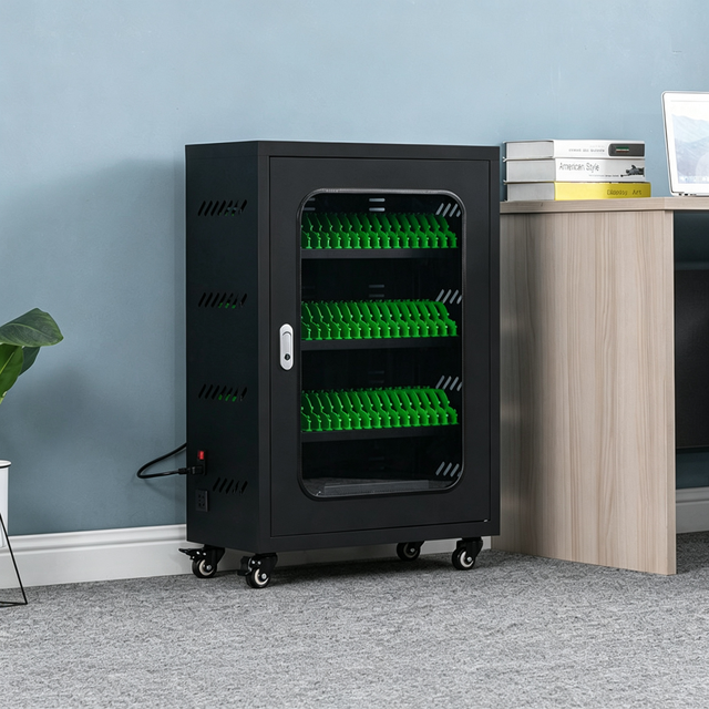 Tablet Charging Cabinet with Wheels MultiDevice Tablet Charging Station Locker for School Office