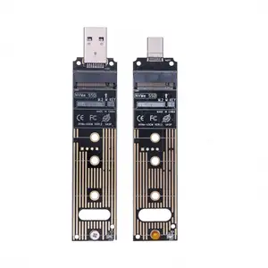 M.2 NVME NGFF SSD ke USB 3.1 adaptor PCI-E ke USB-A 3.0 kartu konverter Internal 10Gbps USB3.1 Gen 2 untuk Samsung 970 960