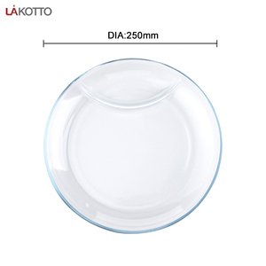 Yikodto — <span class=keywords><strong>plat</strong></span> à boulettes rondes en verre Borosilicate, récipient alimentaire en verre trempé avec 1 compartiment - Product Image 5