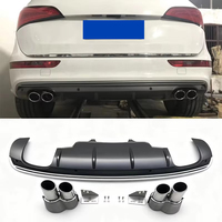 Kit carrosserie sport style facelift avec diffuseur de pare-chocs arrière et embout d'échappement pour Audi Q5 SQ5 à RSQ5 2008-2017