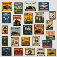 Plaque Métallique Personnalisée Vintage pour Garage, Affiche Décorative Rétro, Plaque en Étain Classique pour Moto et Voiture