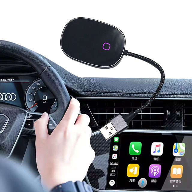 Carplay Android Auto Wireless Adapter 2 in 1 Converter Box USB/USB-C Phone Wireless Link Carplay Box Dongle